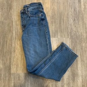 Old Navy sky-hi straight jeans